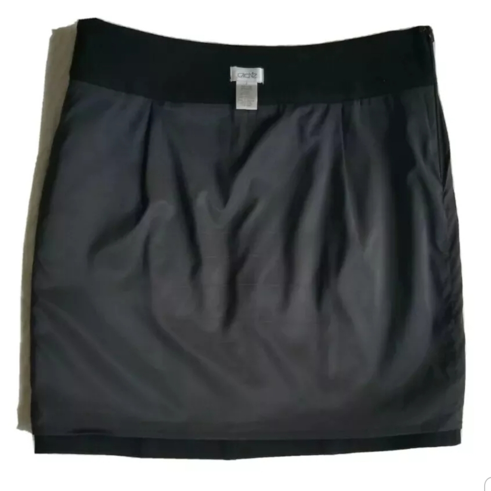 Cache Black Short Skirt mint condition Sz 2 - Picture 7 of 9